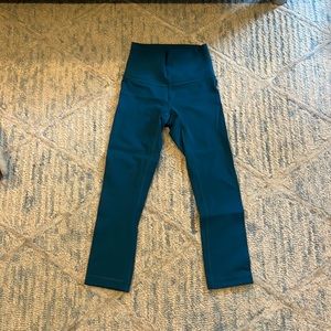 Wunder Train high rise crop 21”, Size: 0, Color: blue